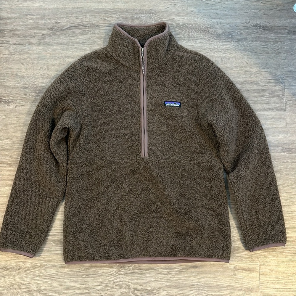 Patagonia Women’s Reclaimed Fleece Pullover Half Zip Topsoil Brown Xsmall - Picture 2 of 5